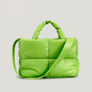 Fashion Large Tote Padded Handbags Designer Quilted Women Shoulder Bags Luxury Nylon Down Cotton Crossbody Bag Winter Purse 2022
