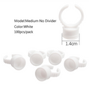 100pcs Disposable Ring Caps Microblading Tattoo Ink Cup For Permanent Pigment Holder Rings Accessories Makeup Tattoo Tools