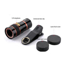 Mini Telephoto Phone Lens 8X/12X Optical Zoom Suitable for Most Types of Mobile Phones for Travel Watching Games Photography