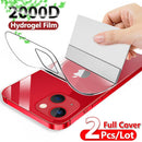 Full Cover Hydrogel Film For iPhone 13 7 8 Plus 6 6s Screen Protector 11 12 13 Pro mini XR X XS Max SE 2020 Back Film Not Glass