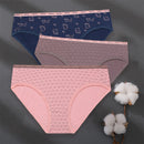 3PCS/Set Women Panties Cotton Underwear Patchwork Cute Design Female Lingerie Underpants Pantys Sexy Briefs Intimates for Girls