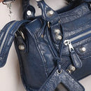 Girl Shoulder Bags Black Hand Bags New Arrival Mini Small Motorcycle Bags Crossbody for Women Soft Pu Leather Brand Handbag lady