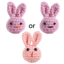 1pc Crochet Bunny Baby Pacifier Clip Chain BPA Free Wooden Beads Appease Soother Chain Clips Newborn Dummy Holder Nipple Clip