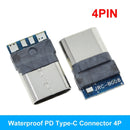 10PCS USB 3.1 Type-C Connector 12 24 Pins Female/Male Socket Receptacle Adapter to Solder Wire & Cable 24 Pins Support PCB Board