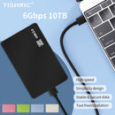 TISHRIC External HD Case 2.5 HDD Case SSD External Hard Drive Box Enclosure 6Gbps 10TB SATA to USB 3.0 Hard Disk Case Adapter