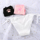 Sexy Bandage Lolita Panties Low Waist Lingerie Cute Claw Women&