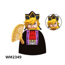 WM6116 WM6137 WM2344-A Demon Slayer Japanese Anime Uzui Tengen Rengoku Kyoujurou Tanjirou mini Action toy Figures Assemble toys