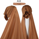 Women Muslim Instant Chiffon Hijab With Cap Underscarf Bonnet HIjabs Scarf Islam Headscarf Headwrap Turbante