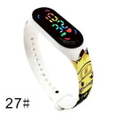 Pokemon Strap LED Electronic Watch Fashion Colorful Bracelet Touch Waterproof Anime Character Pikachu Educational Children&