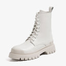 RIZABINA 2023 New Ankle Boots For Women Fashion Real Leather Heels Shoes Woman Winter Warm Fur Office Lady Footwear Size 34-39