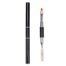 1pcs Dual Ended Nail Art Brushes Acrylic UV Gel Extension Builder Flower Painting Pen Brush Remover Spatula Stick Manicure Tools
