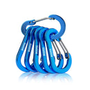 Booms Fishing CC1 Steel Small Carabiner Clips Outdoor Camping Multi Tool Fishing Acessories 6pcs