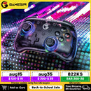 GameSir T4 Mini Bluetooth switch controller gamepad for Nintendo Switch, Apple Arcade and MFi game controller translucent