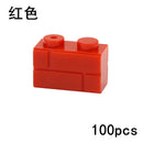 Thick Wall Figures Bricks Compatible 98283 15533 DIY 1x2 1x3 1x4 1+2 Dots Building Blocks Educational House Contruction Toys