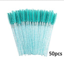 Disposable Crystal Eyelashes Brush Comb 25/50Pcs Eye Lashes Extension Mascara Wands Makeup Professional Makeup Beauty Tool