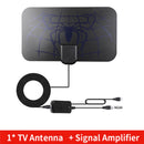 Kebidumei TV Antenna 4K 8K 25DB High Gain HD TV DTV Box Digital EU Plug 3000 Miles Booster Active Indoor Aerial Flat Design