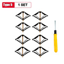 10pcs Cassette Repairer 86mm Dark Box Repair Screw Plug Switch Old Socket Boxes Replacement Fixed Wall Repair Box Support Rod