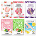 PUTIMI 6packs Exfoliating Foot Mask Feet Peeling Mask Spa Socks Smooth Dead Skin Remover Moisturizing Whitening Foot Mask