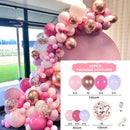 Macaron Pink Rose Balloon Garland Arch Kit Birthday Party Decorations Kids Latex Baloon Baby Shower Decor Globos