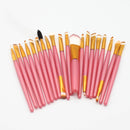 20Pcs Makeup Brushes Set for Eye Shadow Foundation Powder Eyeliner Eyelash Cosmetict for Face Make Up Brush Tools