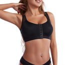 Front Closure Posture Corrector Lift Up Bra Women Push Up Cross Back Underwear Shockproof Sports Support Fitness Vest Bras S-5XL
