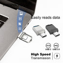 USB Flash Drive 32GB OTG Metal USB 2.0 Pen Drive Key 64GB Type C High Speed pendrive Mini Flash Drive Memory Stick