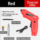 Electric Screwdriver Battery Rechargeable Cordless Screwdriver Powerful Impact Wireless Screwdriver Drill Electric Screw Driver
