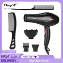 2000W Professional Electric Hair Dryer Strong Wind Salon Dryer Hot &Cold Dry Hair with 3 Temperature 2 Speed Wind Personal Care