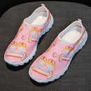 Rimocy Nurse Shoes Women Print Breathable Sneakers Woman Slip-on Light Non-slip Flats Ladies Soft Bottom Casual Sports Shoes