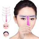 8pcs\lot Eyebrow Stencil Reusable Eyebrow Shaper Brow Stamp Template Eyebrows Shape Set Eye Brow Makeup Tools and Accessories