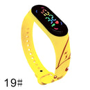 Pokemon Strap LED Electronic Watch Fashion Colorful Bracelet Touch Waterproof Anime Character Pikachu Educational Children&