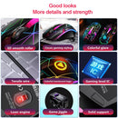 1200DPI USB Wired Gaming Mouse Optical Computer Mouse for PC Laptop 3 Keys Ergonomic Mice Led Light Night Glow Mechanical Mouse