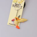 Pokemon Anime Marowak Abra Gengar Ponyta Porygon Alloy Silicone Keychain Accessories Pendant Bag Key Ring Pendant Birthday Gifts