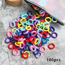 Kid Small Hair Bands Baby Girl Children Headbands Colorful Elastic Hair Tie Nylon Scrunchie Hair Rope 50/100pcs Hair Accessories