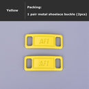 2pcs/pair Shoelace Buckle Metal Shoelaces AF1 Shoelaces Buckle Accessories Metal Lace Lock DIY Sneaker Kits Metal Lace Buckle