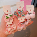 10Pcs/Lot Sweet Hair Band Girls Hair Ties Bows Elastic Rubber Band Flower Small Ball Scrunchies Baby Kids Hair Accessories Gift