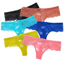 5 PCS/Set Sexy Lace Thong Women Low Waist Panties Transparent Underwear Ladies Lingere Panty Underware Womens G String 87169
