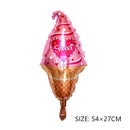 Small Large Ice Cream Pizza Burger Balloon Toy Hot Dog Donut Aluminum Film Balloon Happy Birthday Party Decoration Balloon Mini