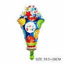 Small Large Ice Cream Pizza Burger Balloon Toy Hot Dog Donut Aluminum Film Balloon Happy Birthday Party Decoration Balloon Mini