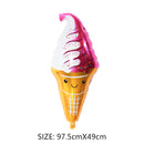 Small Large Ice Cream Pizza Burger Balloon Toy Hot Dog Donut Aluminum Film Balloon Happy Birthday Party Decoration Balloon Mini