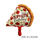 Small Large Ice Cream Pizza Burger Balloon Toy Hot Dog Donut Aluminum Film Balloon Happy Birthday Party Decoration Balloon Mini