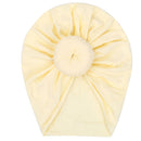 Solid Baby Cotton Beanies Cute Bear Ear Bowknot Turban Hats Sweet Soft 0-4T Elastic Caps for Newborn Baby Boy Girls Headwraps