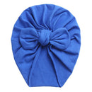 Solid Baby Cotton Beanies Cute Bear Ear Bowknot Turban Hats Sweet Soft 0-4T Elastic Caps for Newborn Baby Boy Girls Headwraps