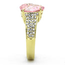 Gold Plated Rings TK1098 Gold - Stainless Steel Ring with AAA Grade CZ