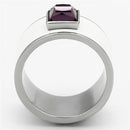 Cheap Rings TK1142 Stainless Steel Ring with Synthetic in Amethyst