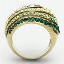 Cheap Gold Rings TK1145 Gold - Stainless Steel Ring with Top Grade Crystal
