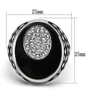 Mens Stainless Steel Rings TK1200 Stainless Steel Ring with Crystal