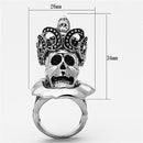 Mens Stainless Steel Rings TK1201 Stainless Steel Ring with Crystal