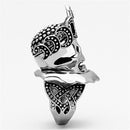 Mens Stainless Steel Rings TK1201 Stainless Steel Ring with Crystal