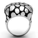 Fashion Rings For Women TK1208 Stainless Steel Ring with Epoxy in Jet